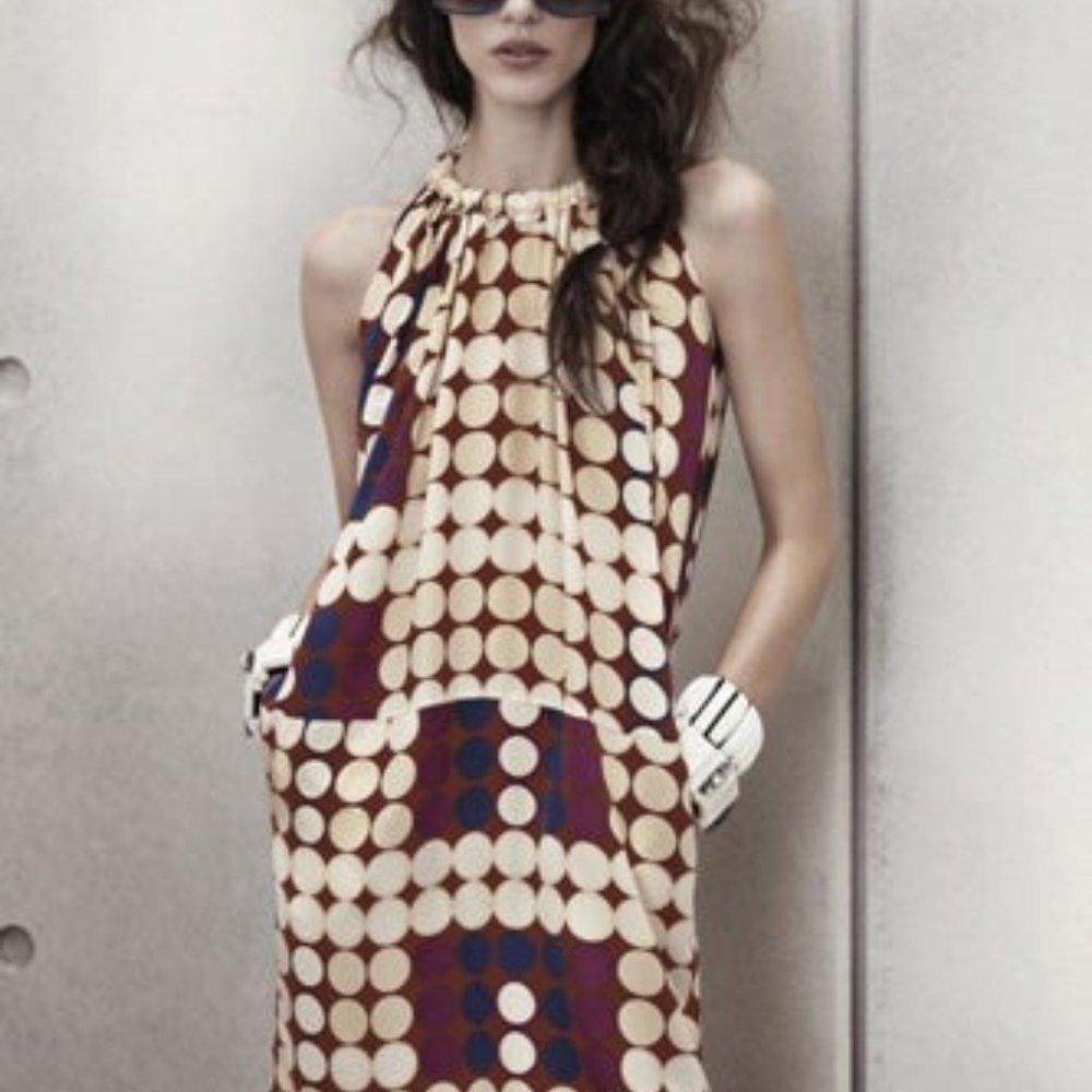 Marni for HM, Silk Polka Dot Shift Mod Dress, 4